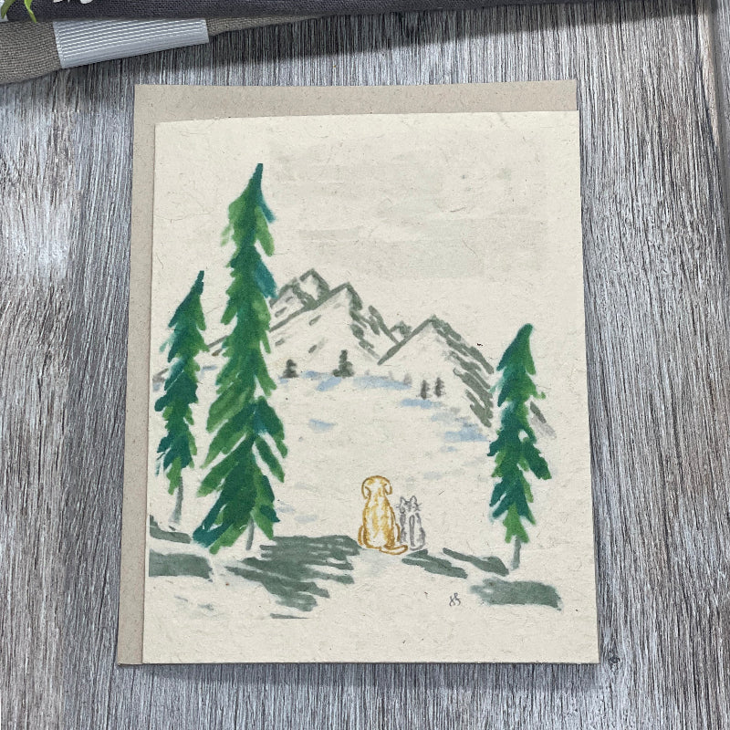 Wildflower Seed Paper. Plantable card. Pet lover. Dog and Cat. Wildflower Seeds. Adventure. Camping. Boating. Retirement. Outdoor card. Card for Guests.