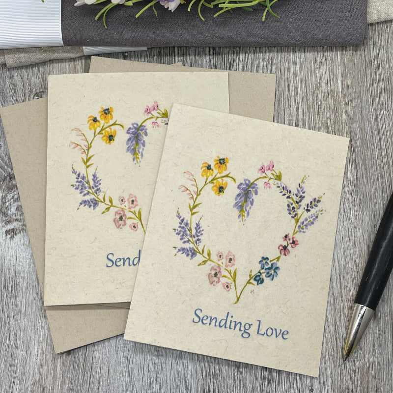Plantable Seed paper Card. Wildflower Seed Paper. Friendship card. Love. Valentines. Sympathy. get well.