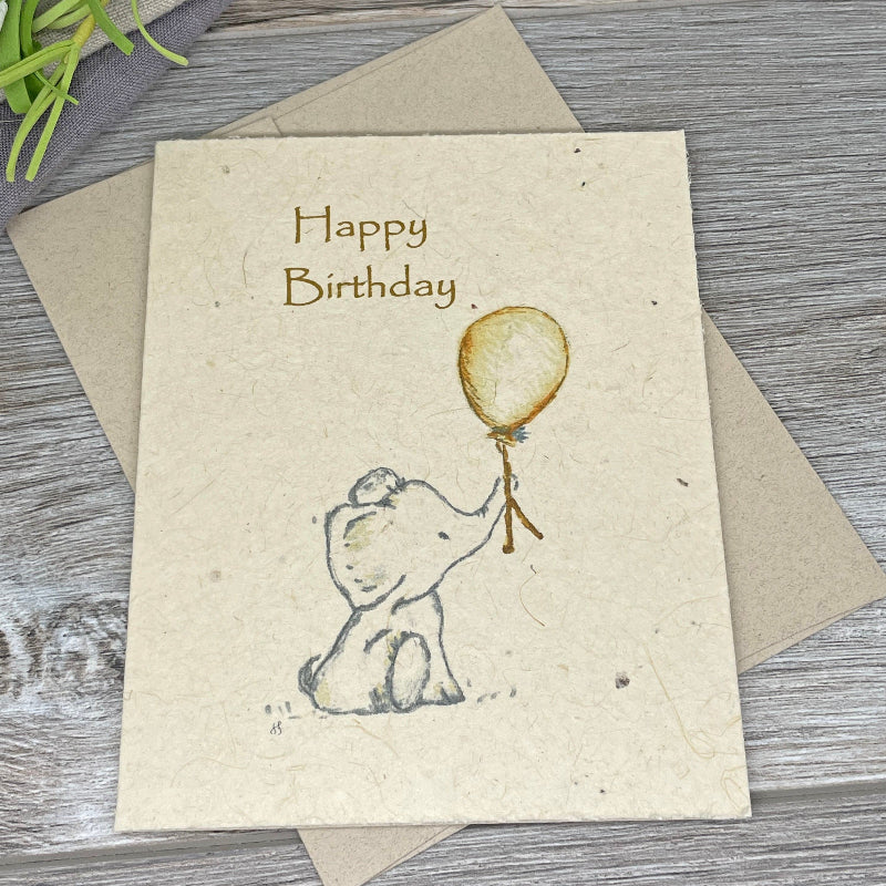 Birthday Card. Plantable Seed paper. Childrens Birthday Card.