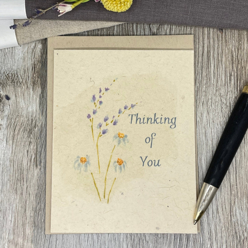 thinking of you. sympathy. plantable card. funeral. memorial. get well.