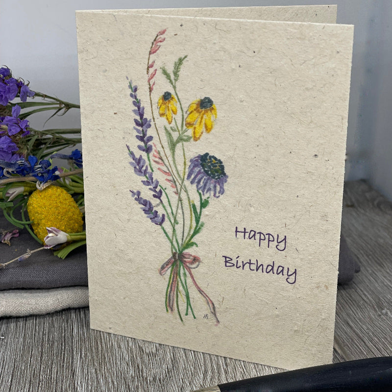 Birthday | Plantable Card | Wildflower Bouquet