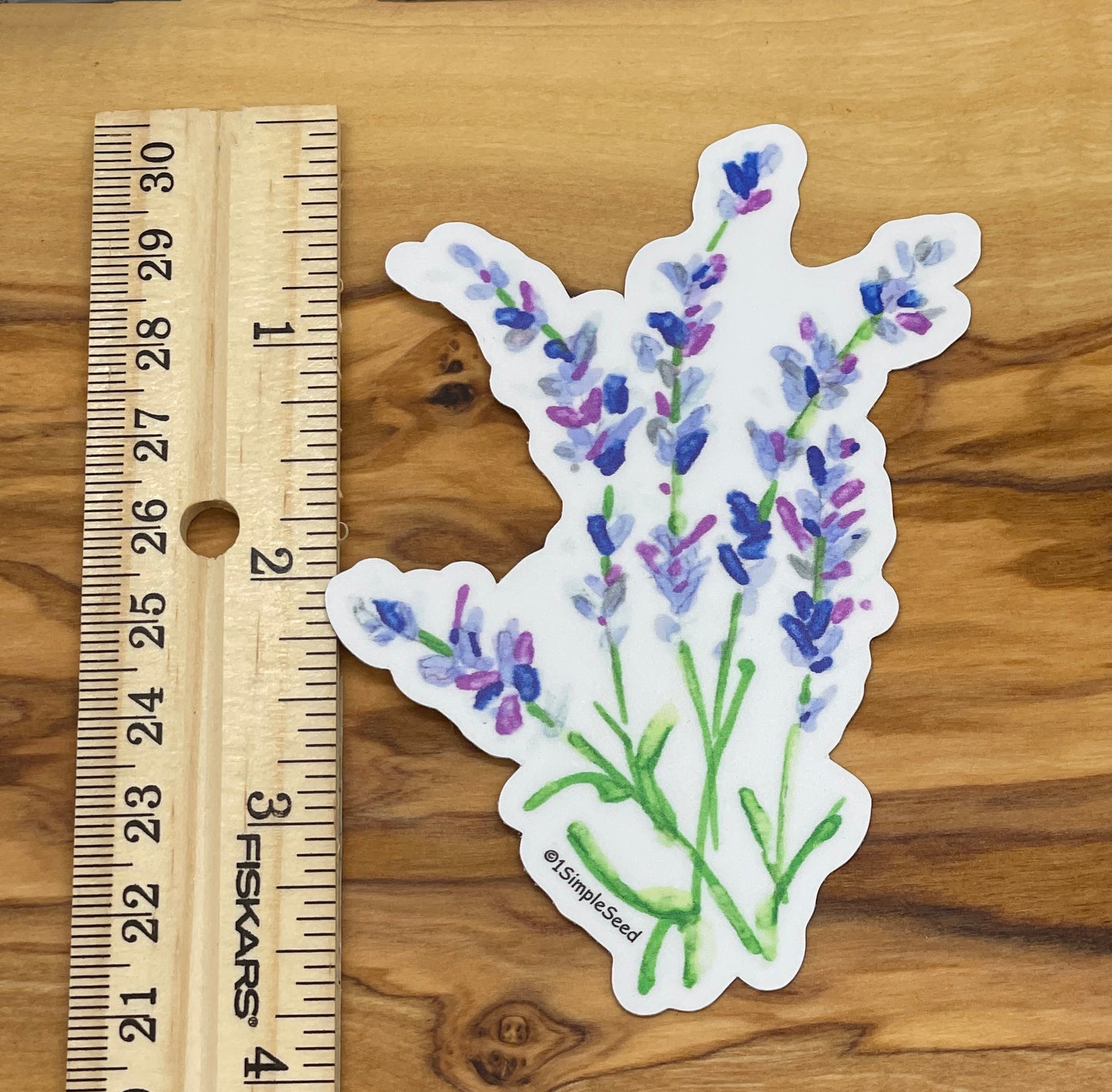 lavender sticker. floral. gift. birthday. anniversary.