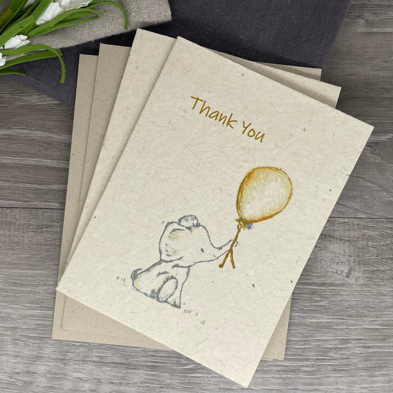 Baby Shower Card. baby shower gift. Plantable Seed Paper. Thank you. Wildflower seed paper. lamb. wildflowers.