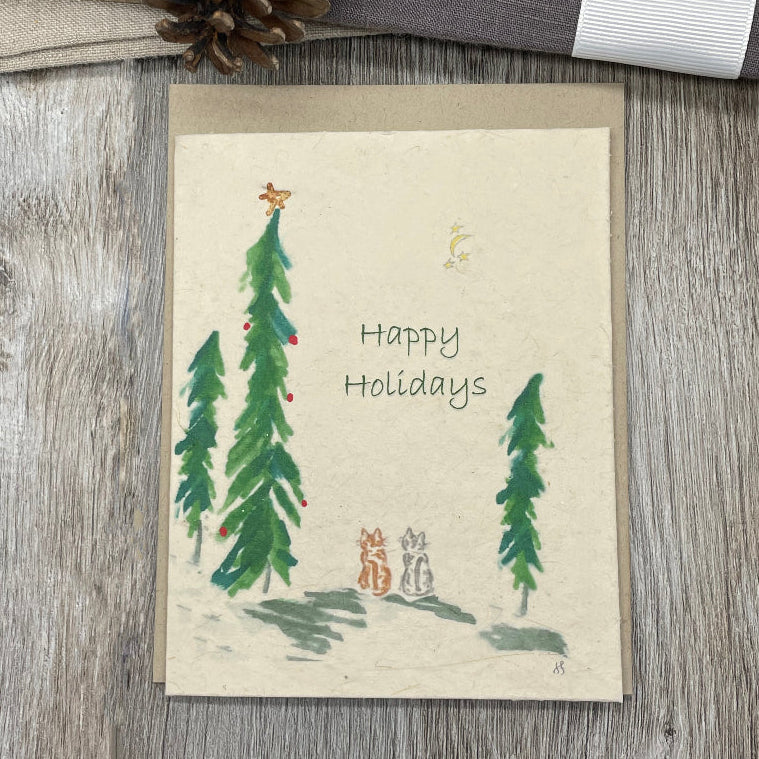 holiday. christmas. plantable card. bulk cards. card sets. cats . animal lover. greeting card.