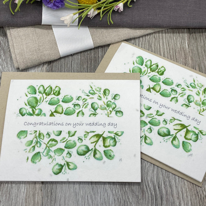 Lavender Seed Paper card