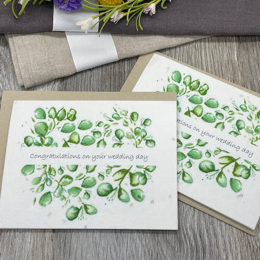 Lavender Seed Paper card