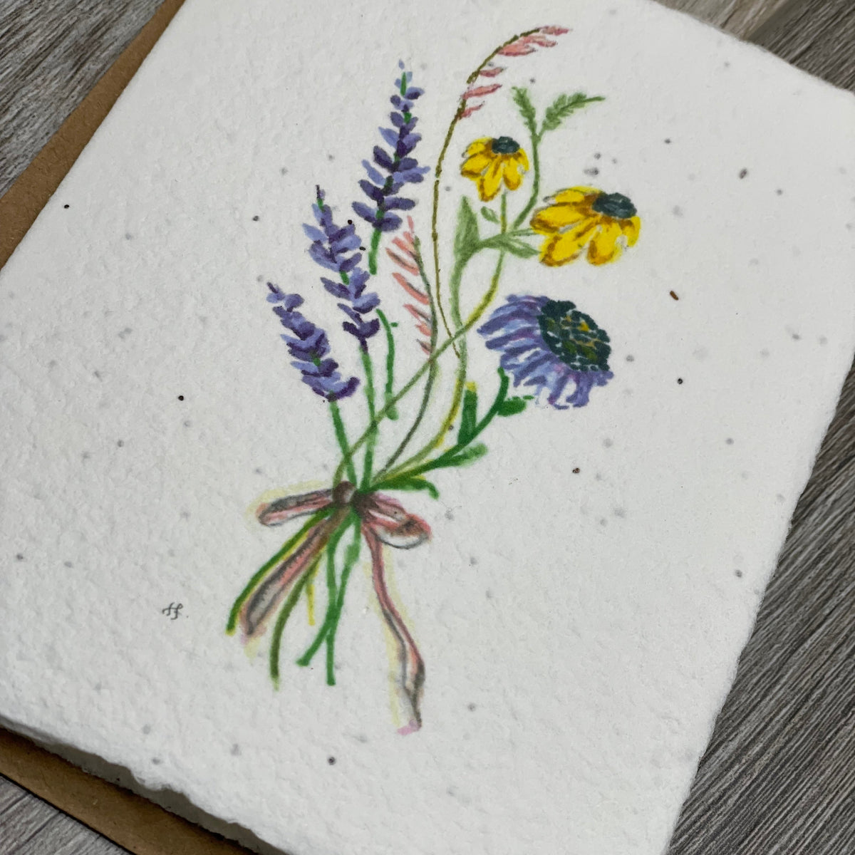 Wildflower Seed Paper Cards. Plantable Cards. Bridal Shower. Wedding. Baby shower. BLANK CARD> 