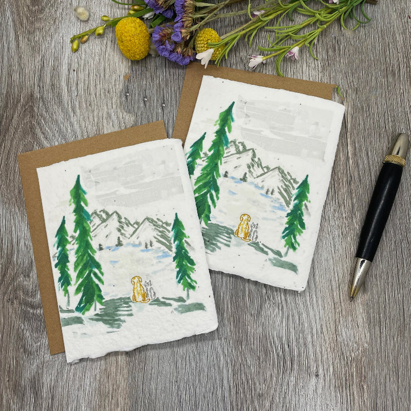 All Occasion Plantable Card | Dog Cat Adventure