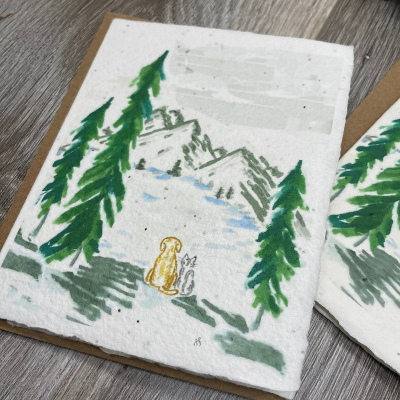 All Occasion Plantable Card | Dog Cat Adventure