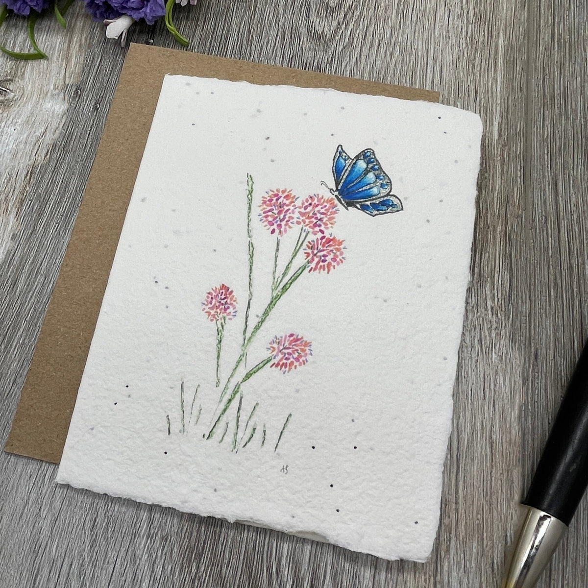 All Occasion Plantable Card | Blue Butterfly