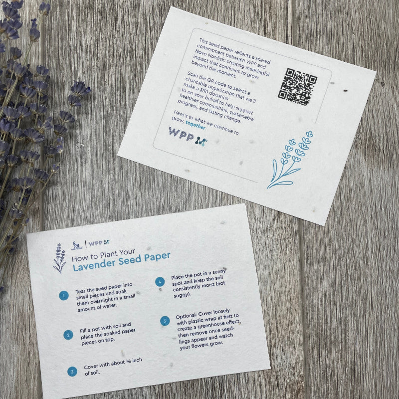 Custom | WPP Media  | Lavender Seed Paper