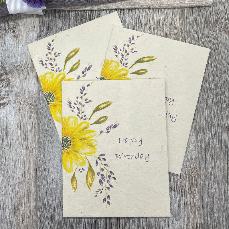 Happy Birthday. sunflower. Lavender. Bulk. Gift. 