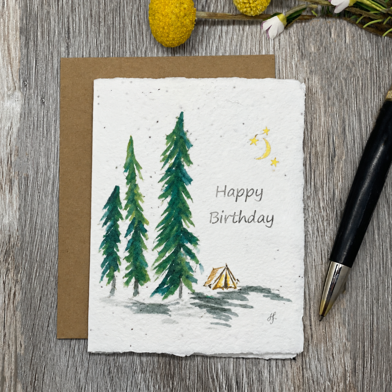 Birthday | Plantable Card | Tent