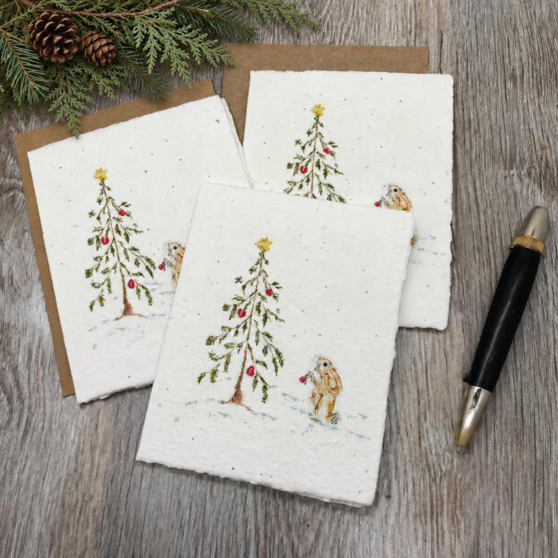 Holiday | Christmas  | Plantable Card | Holiday Bunny