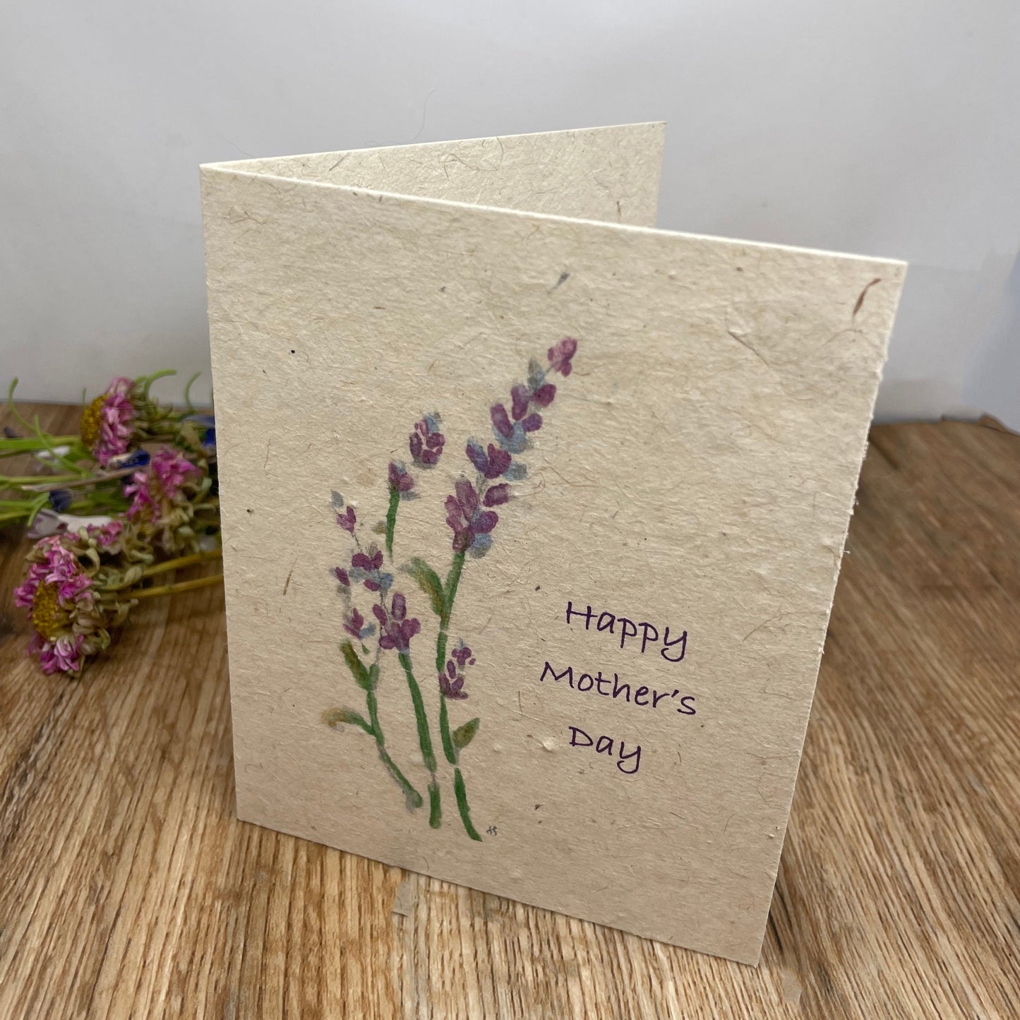Mother's Day  | Pink Lavender  | Hand Drawn |  Plantable Seed Paper