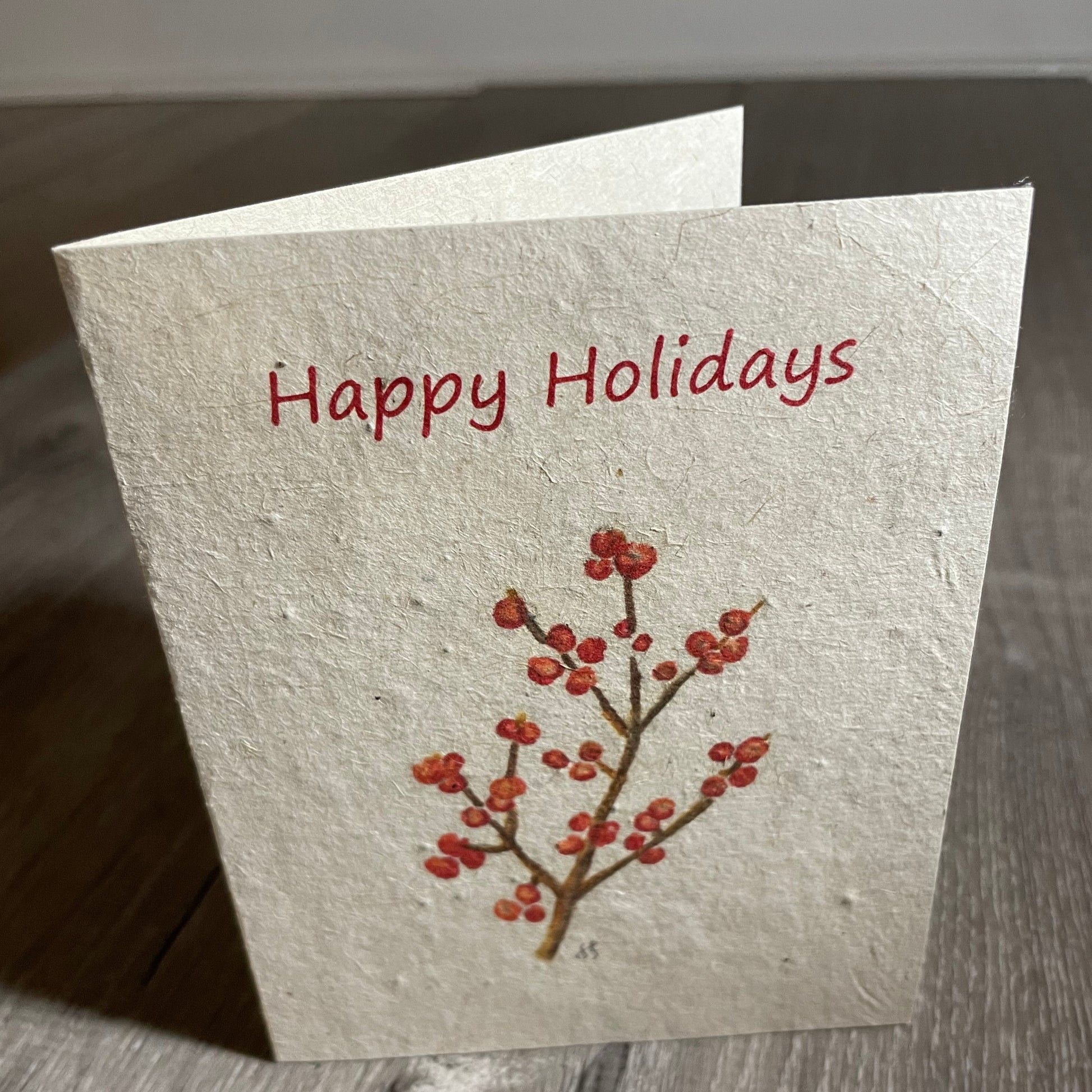 flower seed christmas cards Holiday | Christmas | Plantable Card | Wildflower Seed Paper
