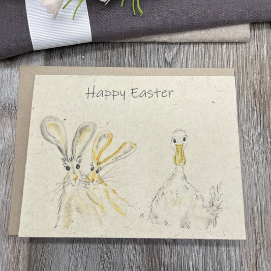Easter | Plantable Card | Hand Drawn | Wildflower Seed Paper