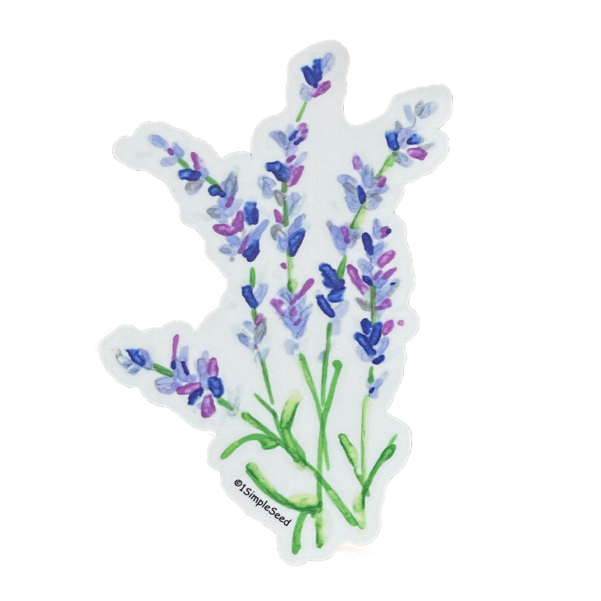 Lavender Stickers. flowers. gift baby shower. children. valentines. floral. 