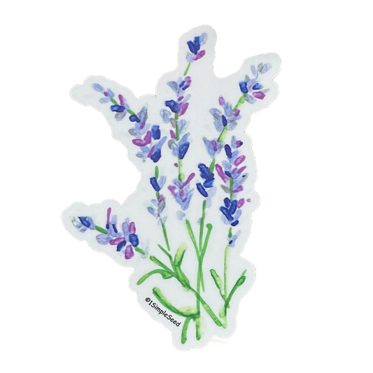 Lavender Stickers. flowers. gift baby shower. children. valentines. floral. 
