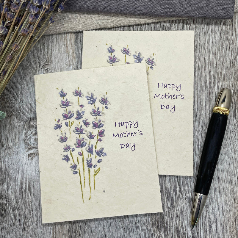 Mothers Day Card. plantable Card. wildflower seed paper. lavender card. gift. teacher mother. grandmother 