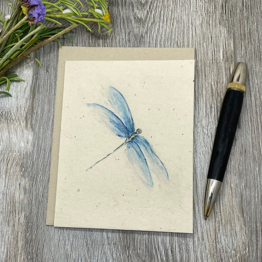 dRAGONfly. gift. wildflower seed paper. plantable cards. graduation. garden. Dragonfly lover.