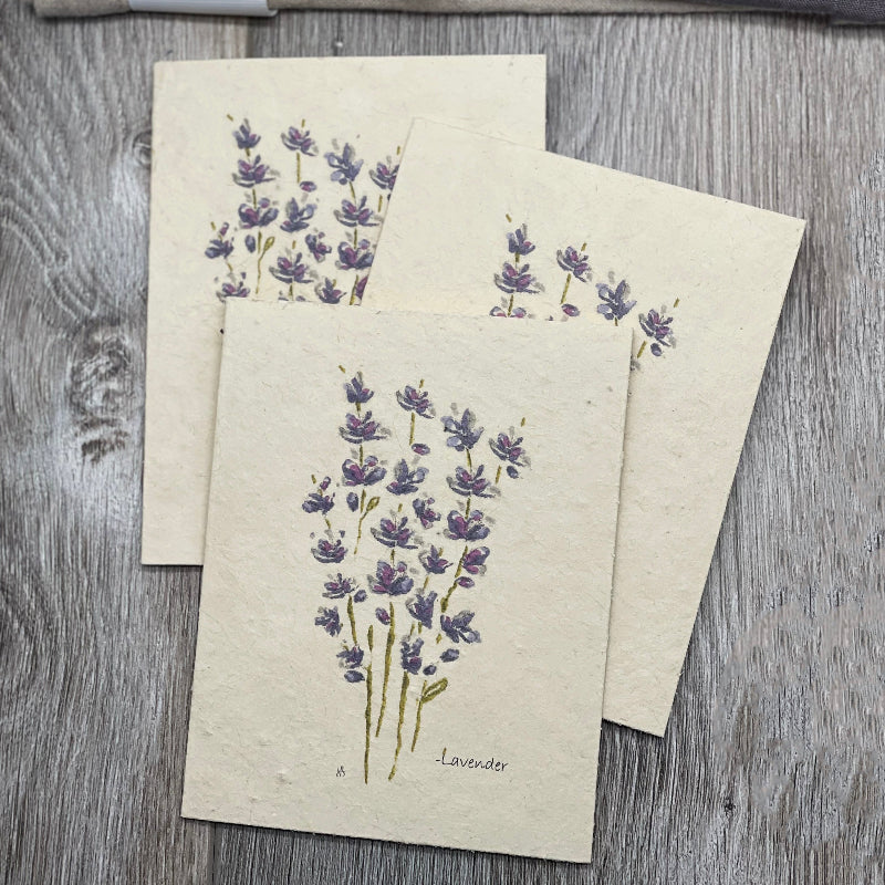 Lavender . Plantable Card. Wildflower Seed Paper. All occasion Card. Bulk Cards. Anniversary. Birthday. LGBTQ. 