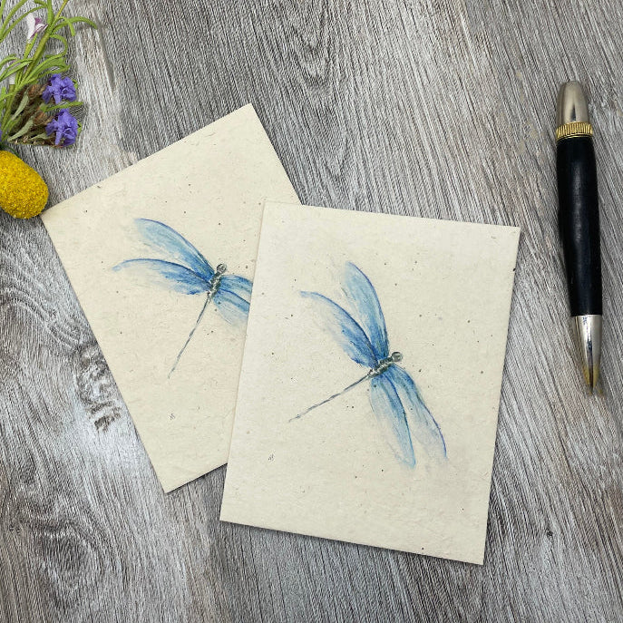 Dragonfly.  Graduation. Greeting card. bulk. gift. Plantable Card. wildflower seed paper.