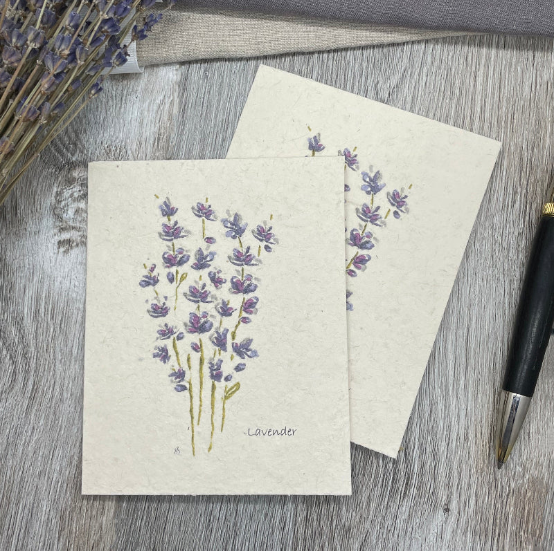 Lavender . Plantable Card. Wildflower Seed Paper. All occasion Card. Bulk Cards. Anniversary. Birthday. LGBTQ. 