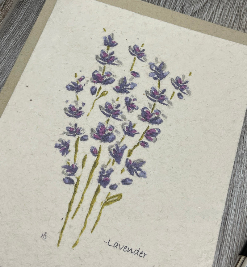 Lavender . Plantable Card. Wildflower Seed Paper. All occasion Card. Bulk Cards. Anniversary. Birthday. LGBTQ. 