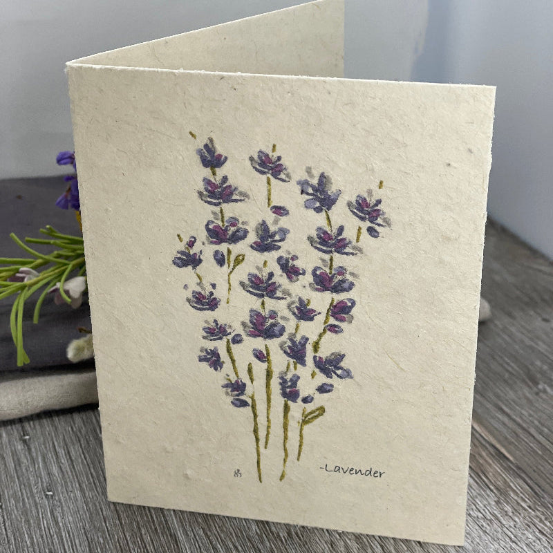 Lavender . Plantable Card. Wildflower Seed Paper. All occasion Card. Bulk Cards. Anniversary. Birthday. LGBTQ. 