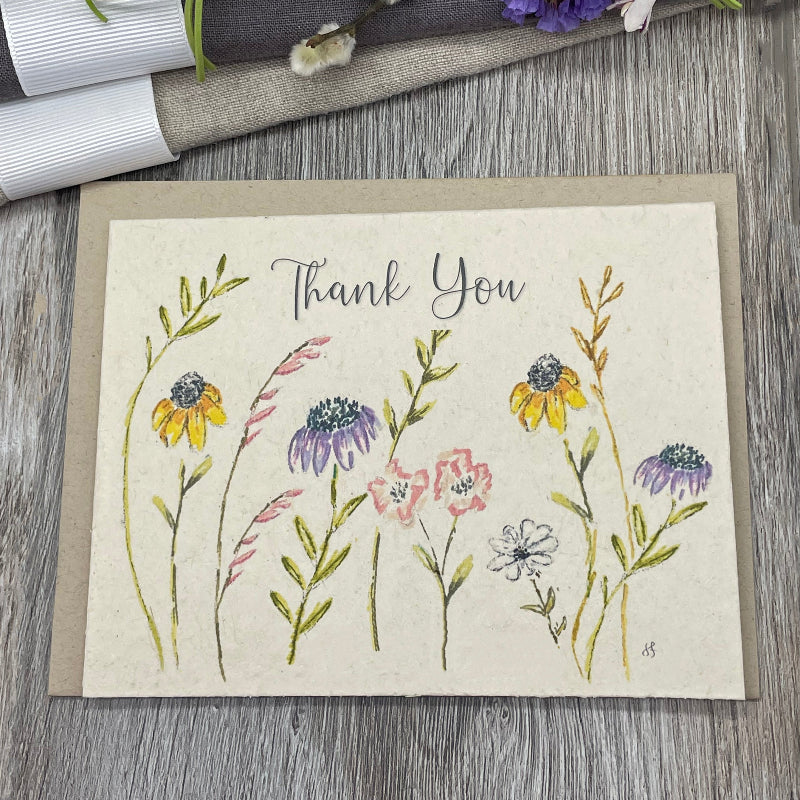 Wildflower Seed Paper. Wildflowers. Plantable Cards. 1 Simple Seed. Floral Thank you cards. Bulk cards. Wedding. Anniversary . Gift. Baby shower. Thank you note.
