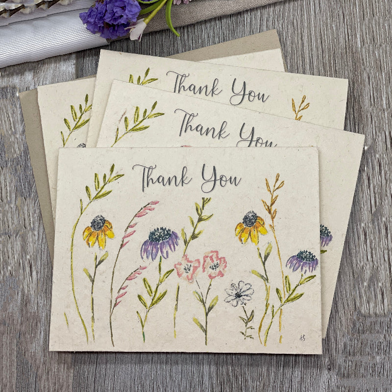 Wildflower Seed Paper. Wildflowers. Plantable Cards. 1 Simple Seed. Floral Thank you cards. Bulk cards. Wedding. Anniversary . Gift. Baby shower. Thank you note.