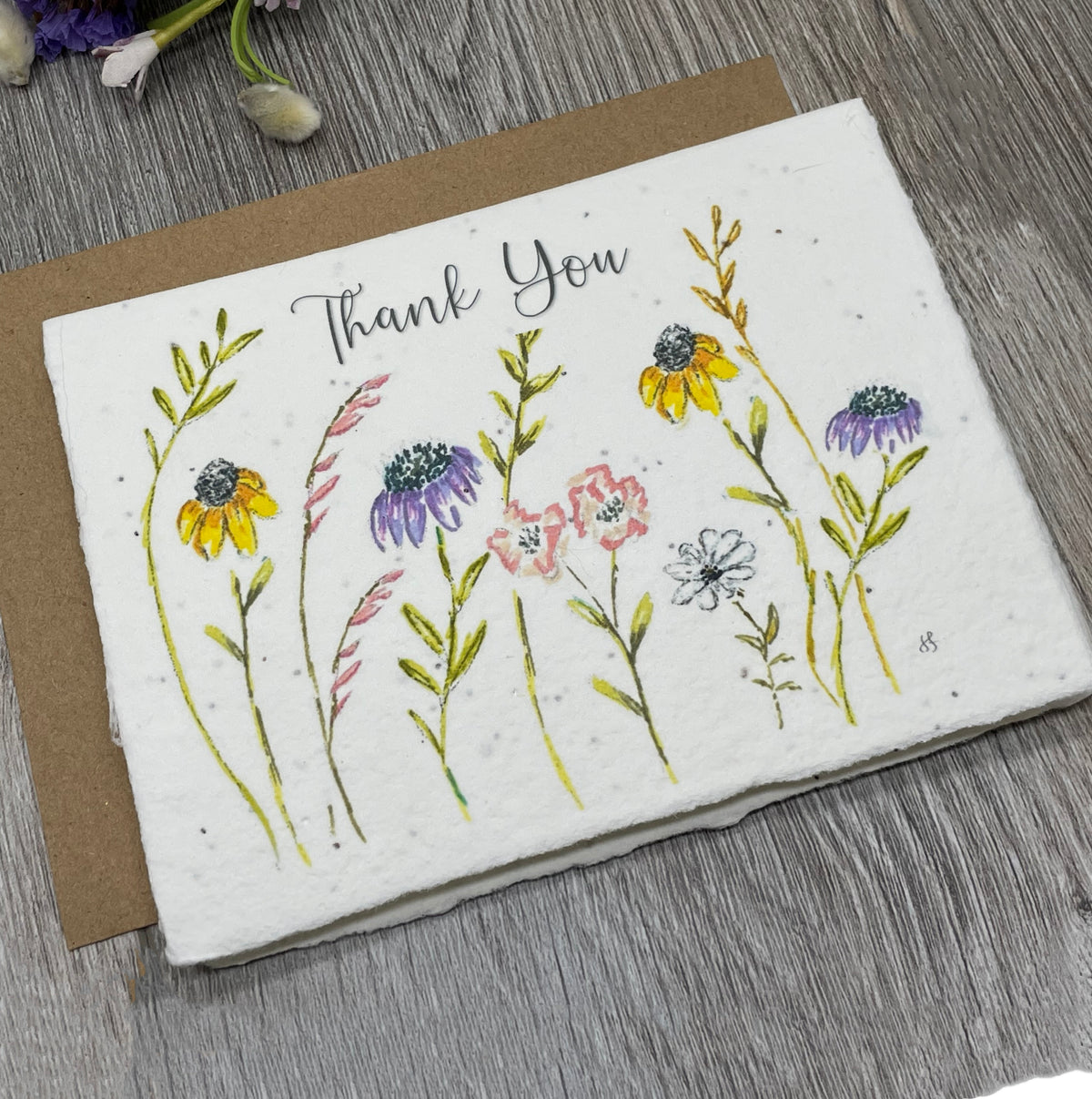 Thank You | Plantable Card | Wall of Flowers