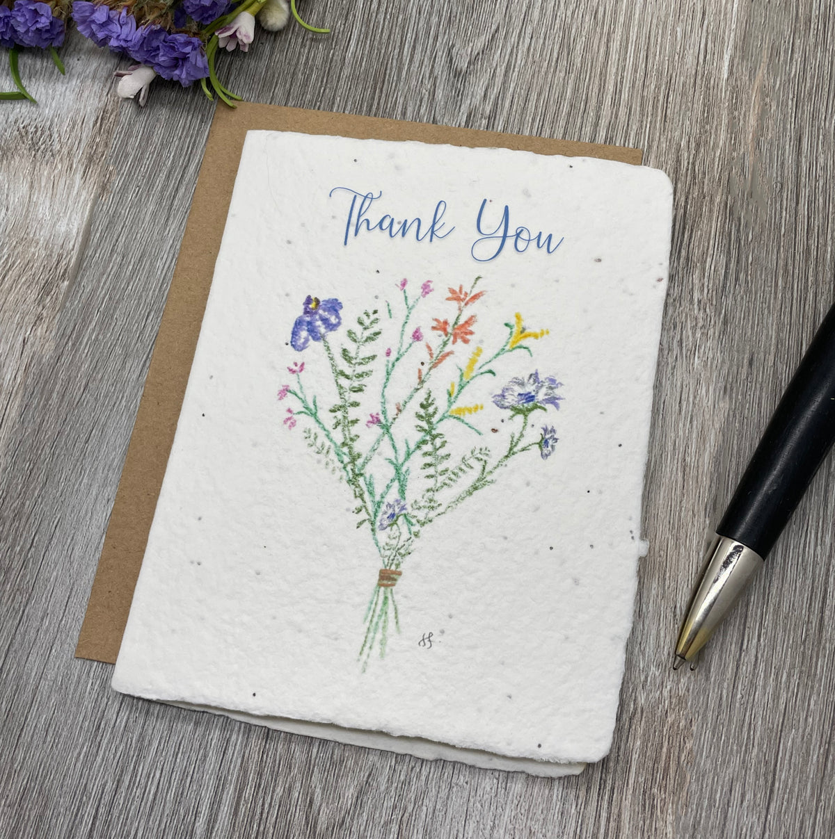 Thank You | Plantable Card | Wildflower Bunch