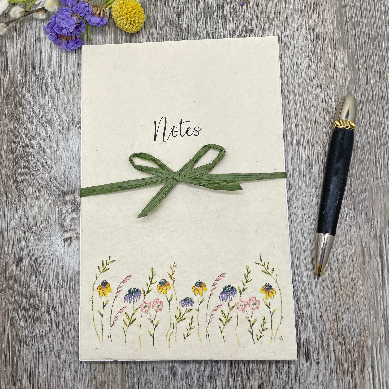 Notepad. Wildflower Seed paper. Wildflowers. Plantable paper. gift wedding, anniversary, birthday.
